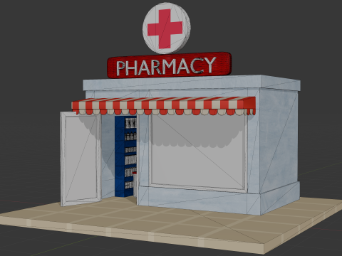 Medical Store 3D Model
