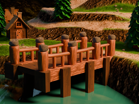 Medieval Stronghold And Village 3D 모델