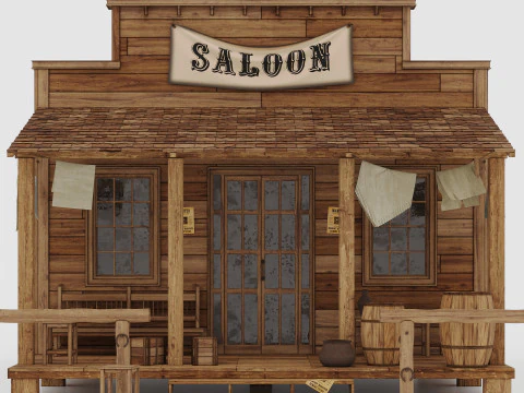 Wild West-salon 3D Model