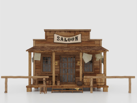Wild West Saloon 3Dモデル