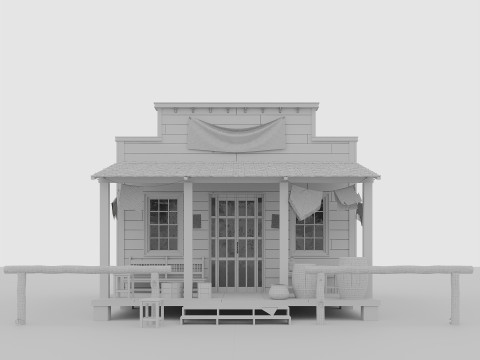Wild West Saloon 3Dモデル