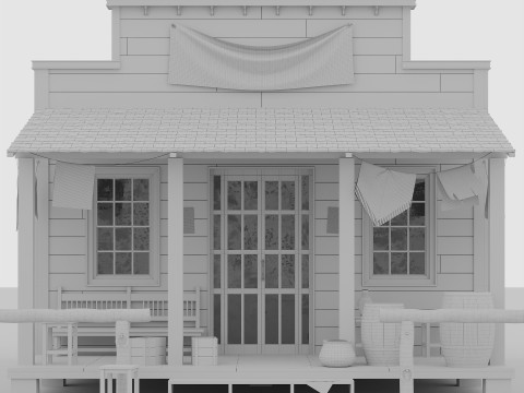 Wild West Saloon 3Dモデル