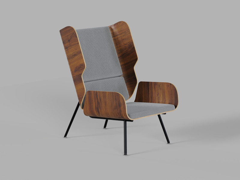 Gus Modern - Elk Chair 3D 模型 .c4d .max .obj .3ds .fbx .stl .blend 