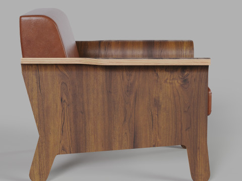 Gus Modern - Lodge Chair 3D Model