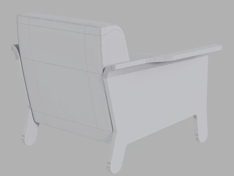 Gus Modern - Lodge Chair 3D Model