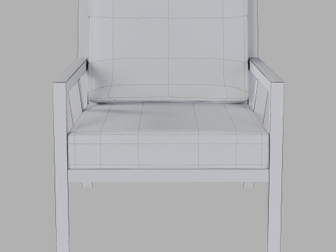 Gus Modern - Truss Chair - Vegan Appleskin Leather Cognac 3D Model