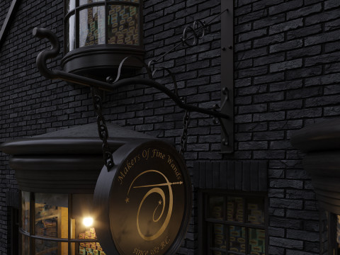 Ollivanders Wand Shop from Harry Potter 3D मॉडल