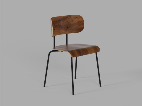 Gus Modern - Bantam Dining Chair Modèle 3D