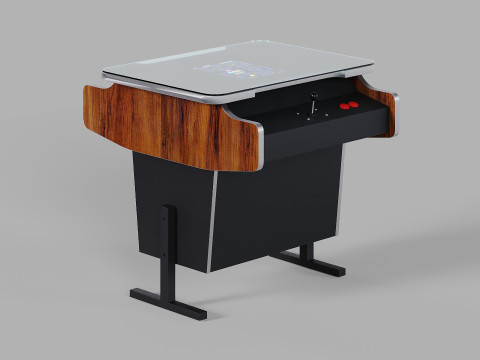 Arcade Game Retro Cocktail Table Machine 3D Model