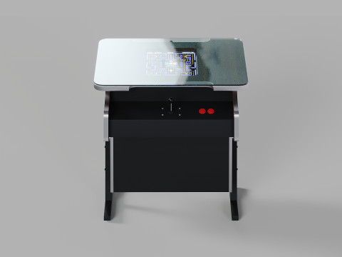 Arcade Game Retro Cocktail Table Machine 3D Model
