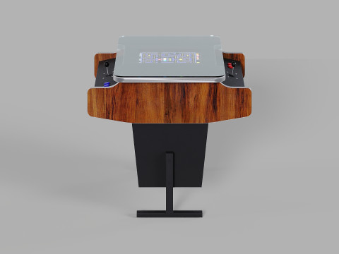 Arcade Game Retro Cocktail Table Machine 3D Model