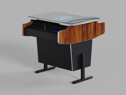 Arcade Game Retro Cocktail Table Machine 3D Model