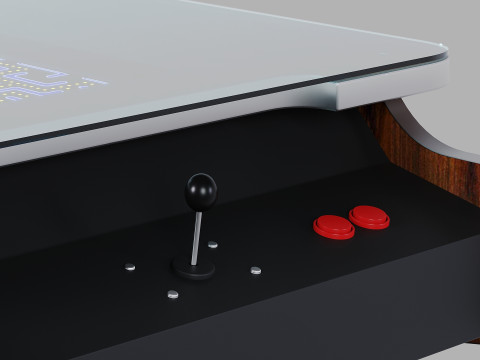 Arcade Game Retro Cocktail Table Machine 3D Model