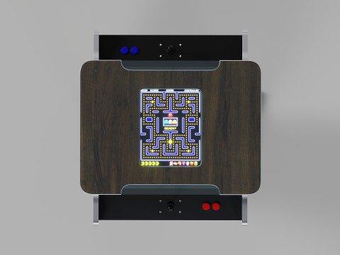 Arcade Game Retro Cocktail Table Machine 3D Model