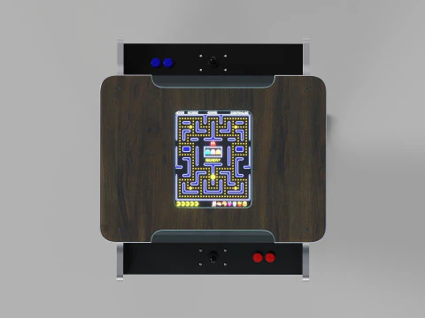 Arcade Game Retro Cocktail Table Machine 3D Model