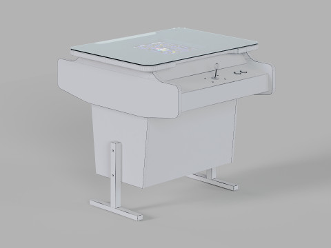 Arcade Game Retro Cocktail Table Machine 3D Model