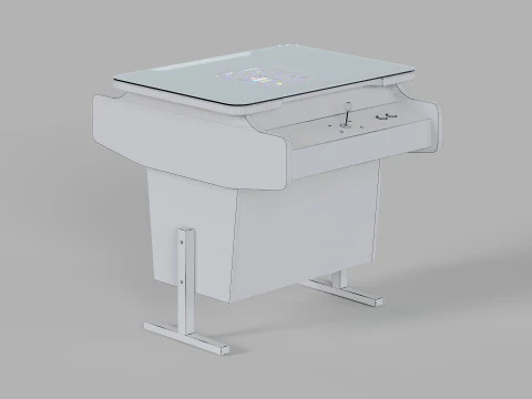 Arcade Game Retro Cocktail Table Machine 3D Model