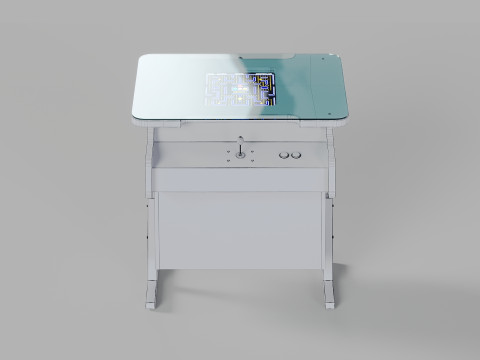 Arcade Game Retro Cocktail Table Machine 3D Model
