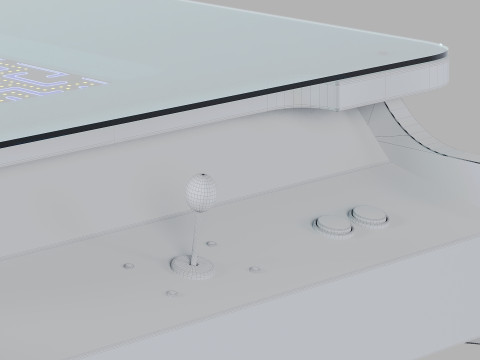 Arcade Game Retro Cocktail Table Machine 3D Model