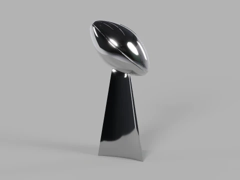 Vince Lombardi NFL Trophy 3D Model