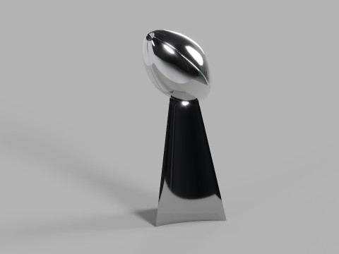 Vince Lombardi NFL Trophy 3D 模型