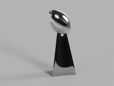 Vince Lombardi NFL Trophy 3D Model