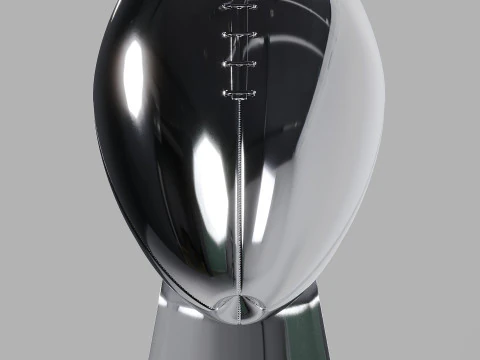 Vince Lombardi NFL Trophy 3D Model