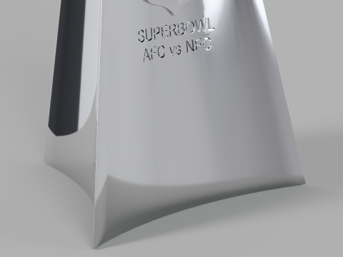 Vince Lombardi NFL Trophy 3D 模型