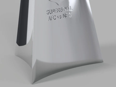 Vince Lombardi NFL Trophy 3D Model