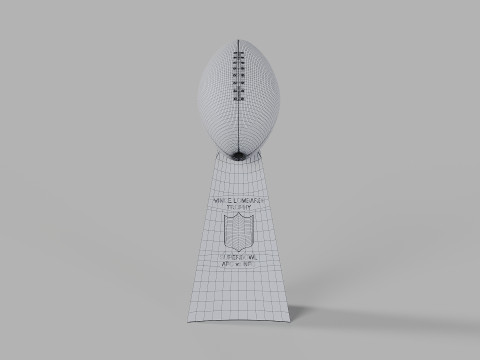 Vince Lombardi NFL Trophy 3D 模型