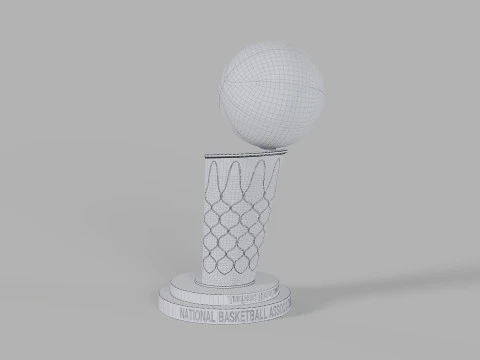 Larry OBrien NBA Trophy 3D Model