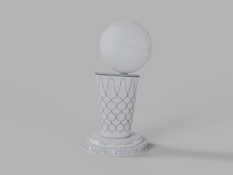 Larry OBrien NBA Trophy 3D Model