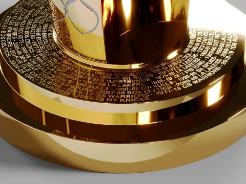 Larry OBrien NBA Trophy 3D Model