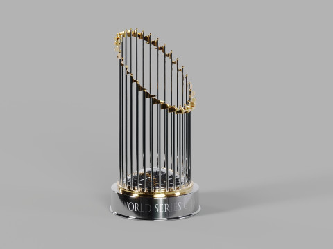 Commissioners Trophy MLB World Series Modelo 3D