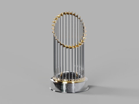 Commissioners Trophy MLB World Series Model 3D