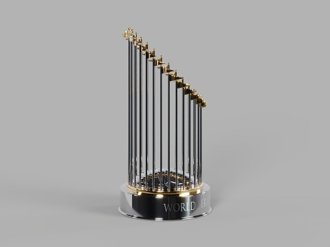Commissioners Trophy MLB World Series Model 3D