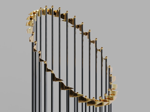 Commissioners Trophy MLB World Series Model 3D