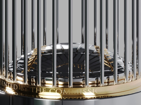 Commissioners Trophy MLB World Series Model 3D