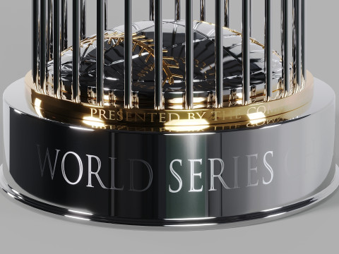 Commissioners Trophy MLB World Series Model 3D