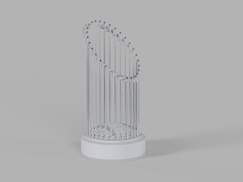 Commissioners Trophy MLB World Series Model 3D