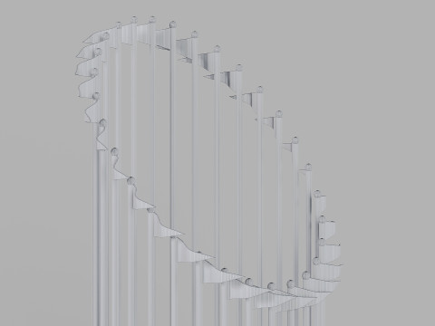 Commissioners Trophy MLB World Series Model 3D