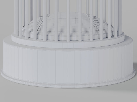 Commissioners Trophy MLB World Series Model 3D