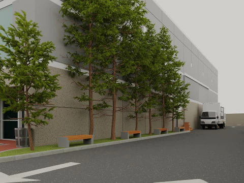 Scranton Business Park - Gedung Perkantoran Model 3D