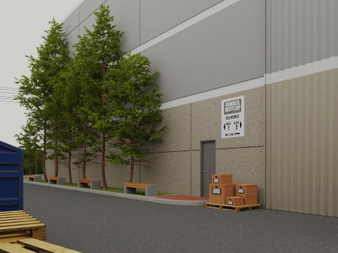 Scranton Business Park - The Office Building Modèle 3D