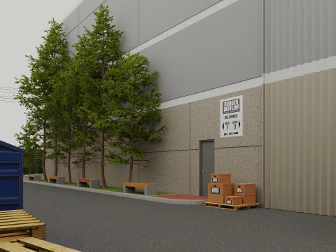 Scranton Business Park - Gedung Perkantoran Model 3D