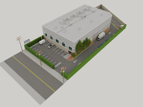 Scranton Business Park - Gedung Perkantoran Model 3D