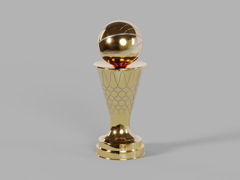 The NBA Bill Russel MVP Trophy 3D 模型