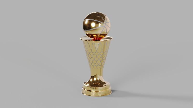 The NBA Bill Russel MVP Trophy 3D 模型 .c4d .max .obj .3ds .fbx .stl .blend 