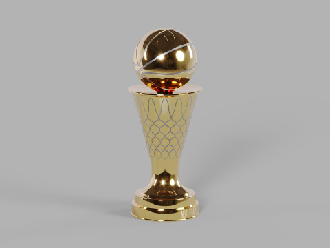 The NBA Bill Russel MVP Trophy 3D 模型