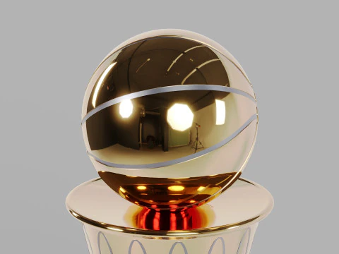 The NBA Bill Russel MVP Trophy 3D Model